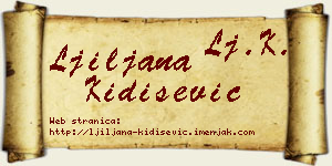 Ljiljana Kidišević vizit kartica